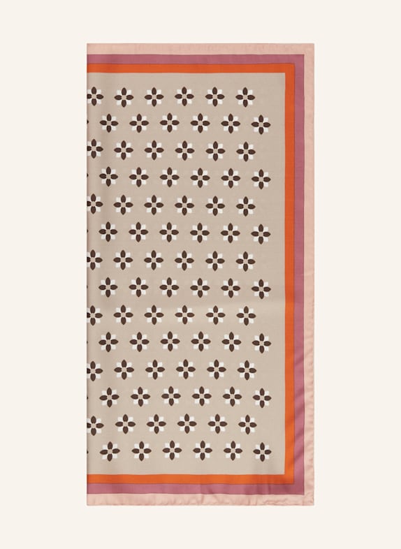 Barbieri Seidentuch BEIGE/ ORANGE/ ROSÉ