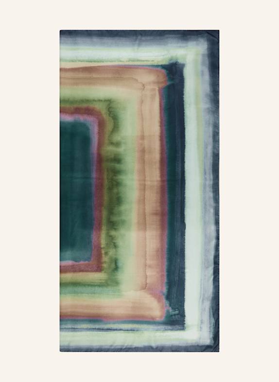 Barbieri Silk scarf TEAL/ DARK BLUE/ GREEN