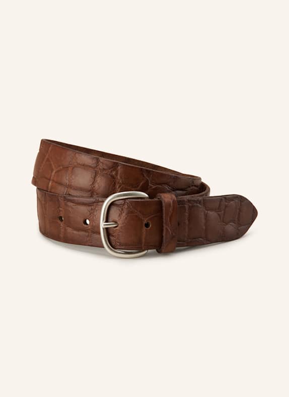 POST & CO Ledergürtel BRAUN
