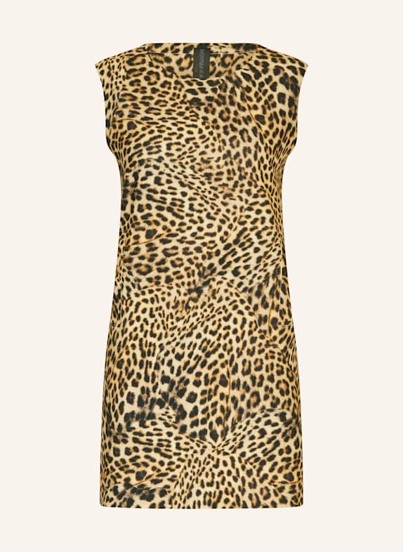 NORMA KAMALI Cocktailkleid BEIGE/ BRAUN/ DUNKELBRAUN
