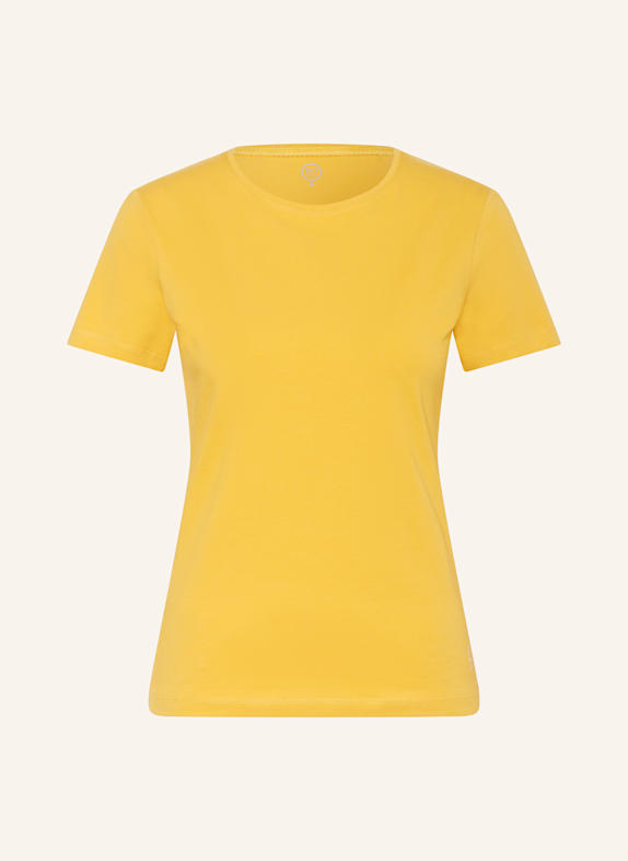 BOVIVA T-Shirt mit Schmucksteinen DUNKELGELB