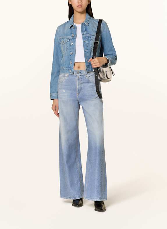 Calvin Klein Jeans Krótka kurtka jeansowa 1AA Denim Light