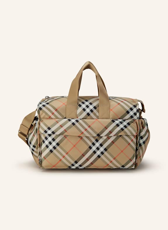 BURBERRY Wickeltasche BEIGE/ SCHWARZ/ ROT