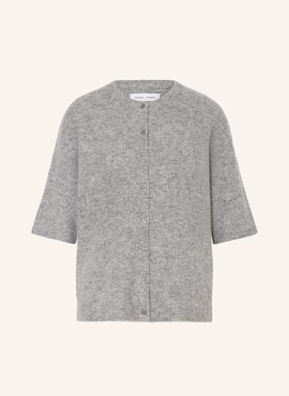 SAMSØE  SAMSØE Strickjacke SAANOURA mit Alpaka GRAU