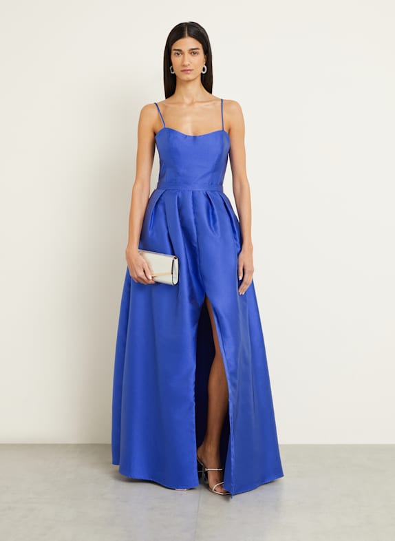 VERA WANG Satinkleid LECROS BLAU