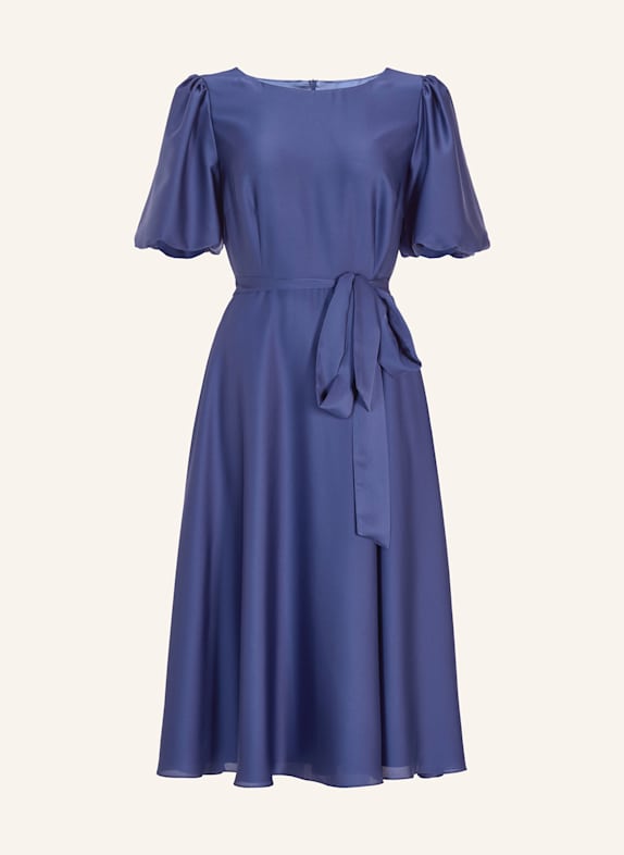 SWING Cocktailkleid aus Satin BLAU