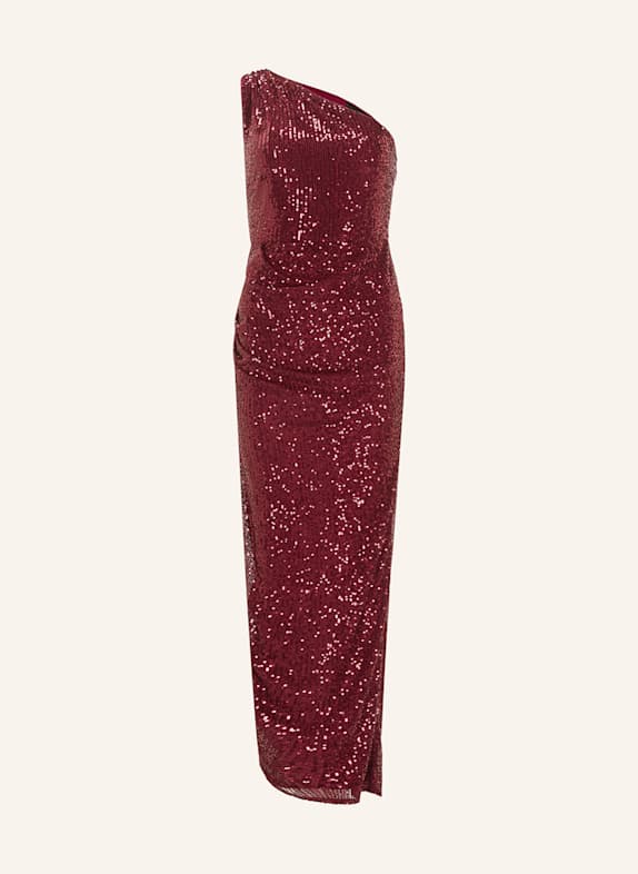 SWING Abendkleid mit Pailletten DUNKELROT