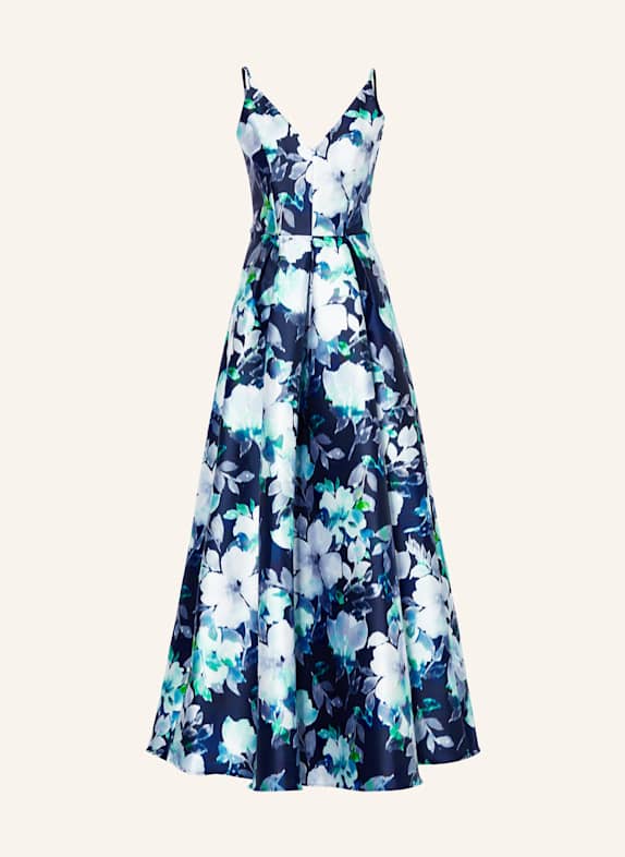 SWING Abendkleid DUNKELBLAU/ GRÜN/ WEISS