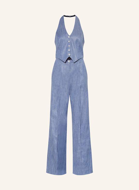 SWING Jumpsuit in Jeansoptik mit Glitzergarn 334 future blue
