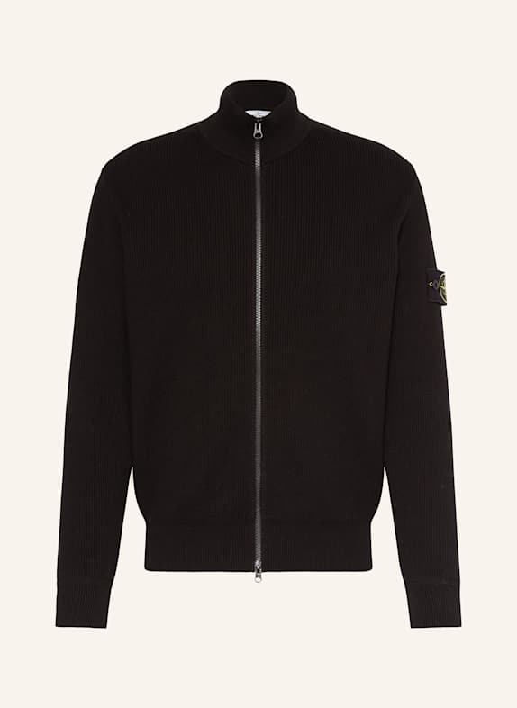 STONE ISLAND Strickjacke SCHWARZ