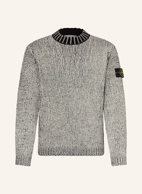 STONE ISLAND Pullover SCHWARZ/ WEISS