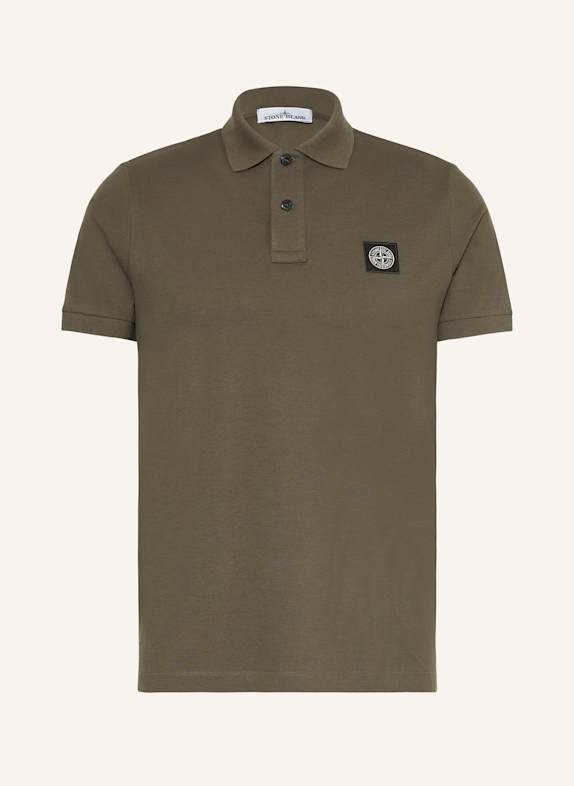 STONE ISLAND Piqué-Poloshirt Regular Fit KHAKI