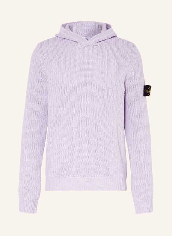 STONE ISLAND Strick-Hoodie HELLLILA