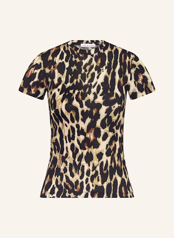 MRS & HUGS T-Shirt SCHWARZ/ TAUPE/ HELLBRAUN