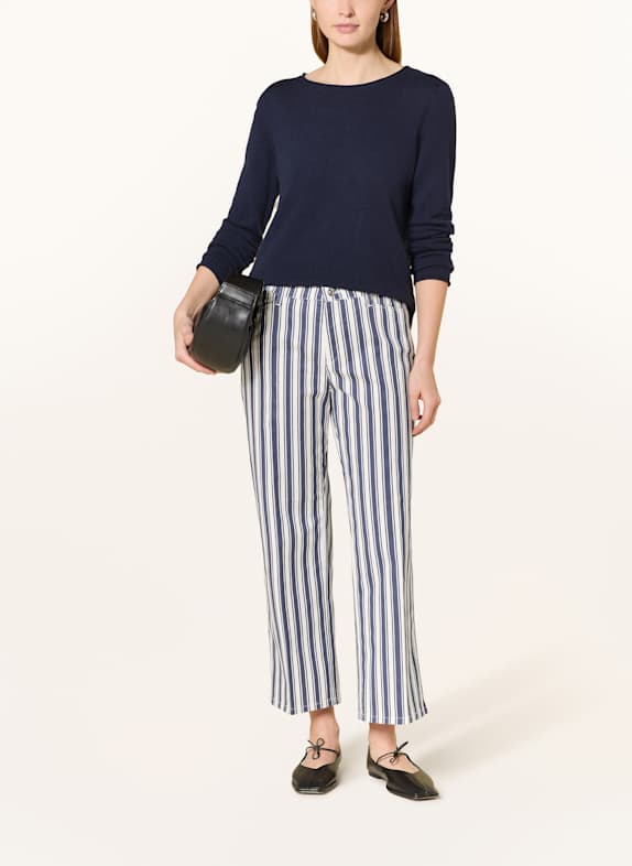 MAC 7/8-Hose CHIARA DUNKELBLAU / WEISS