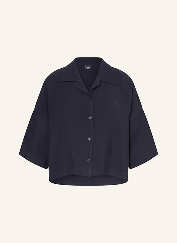 MAC Musselinbluse DUNKELBLAU