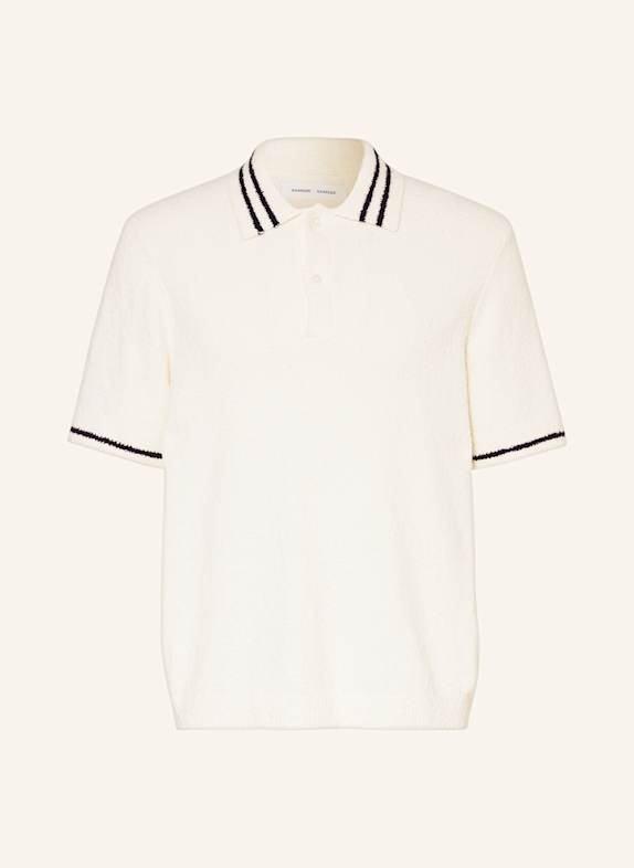 SAMSØE  SAMSØE Strick-Poloshirt SAPEDRO ECRU