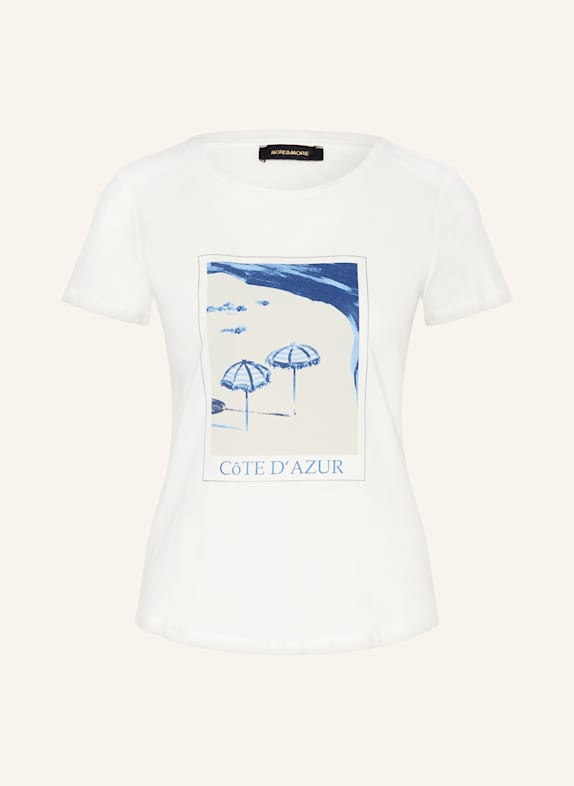 MORE & MORE T-Shirt mit Schmucksteinen WEISS