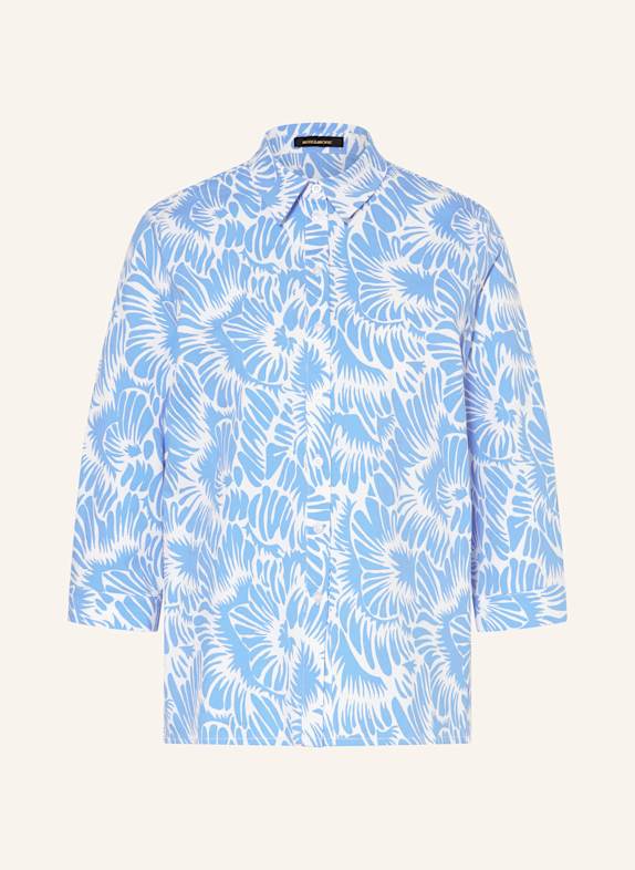 MORE & MORE Hemdbluse BLAU/ WEISS
