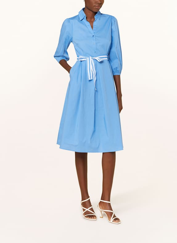 MORE & MORE Hemdblusenkleid BLAU