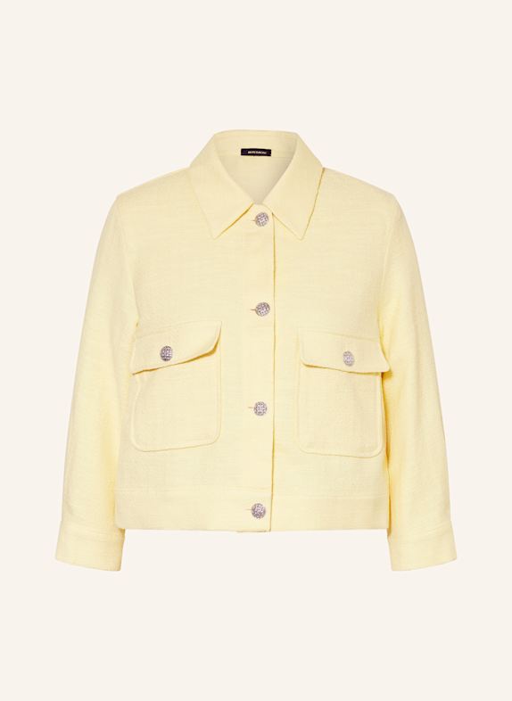 MORE & MORE Kastenjacke aus Tweed GELB