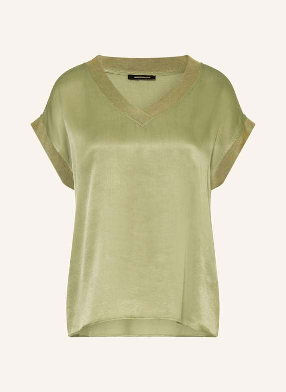 MORE & MORE Blusenshirt aus Satin OLIV
