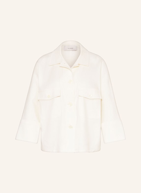 MORE Overjacket mit Leinen und 3/4-Arm ECRU