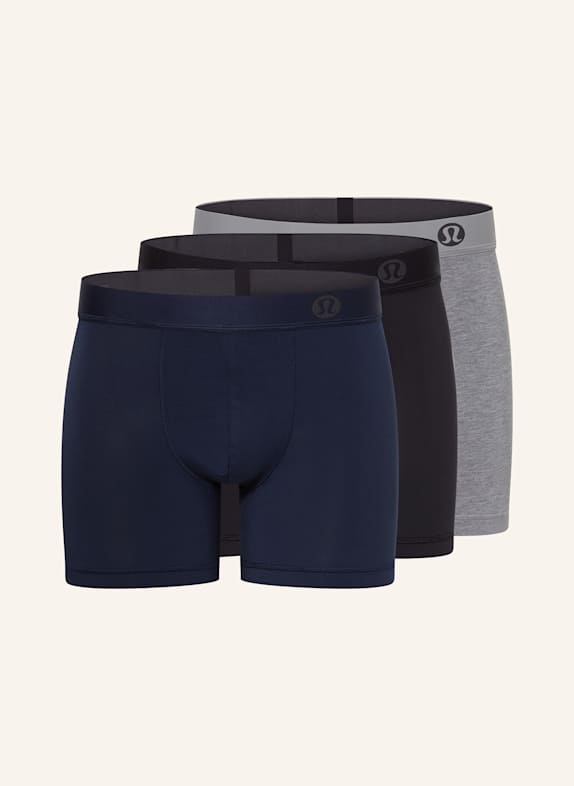 lululemon 3er-Pack Boxershorts AIM GRAU/ SCHWARZ/ DUNKELBLAU