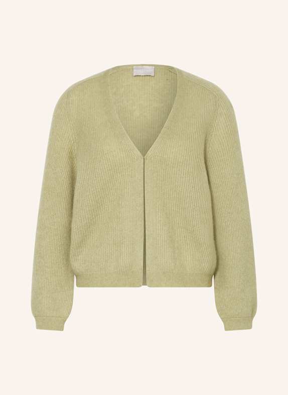 HEMISPHERE Cardigan with cashmere LIGHT GREEN