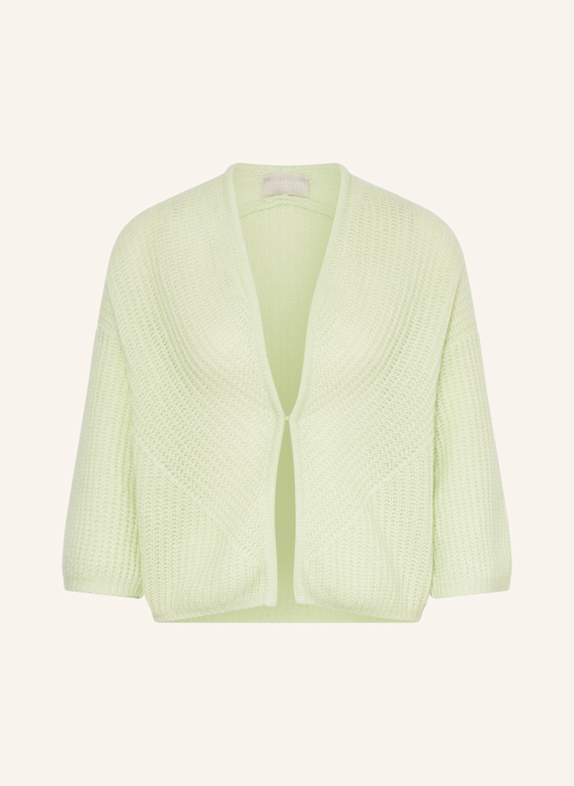 HEMISPHERE Cashmere cardigan with 3/4 sleeves MINT