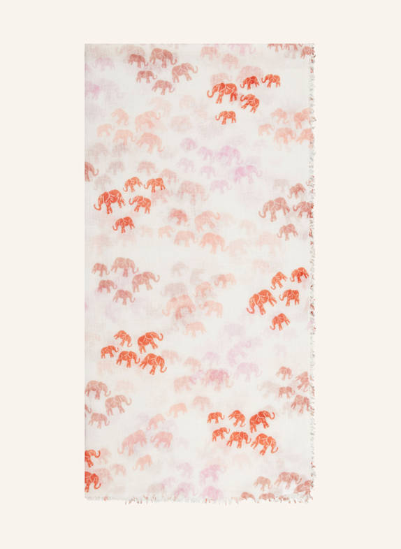 HEMISPHERE Cloth MILIK ECRU/ ORANGE/ PINK