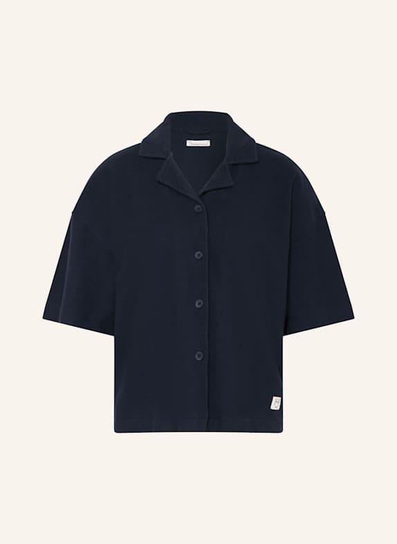 KnowledgeCotton Apparel Hemdbluse DUNKELBLAU