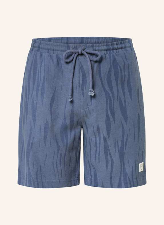 KnowledgeCotton Apparel Jerseyshorts FIG Loose Fit BLAUGRAU/ DUNKELBLAU