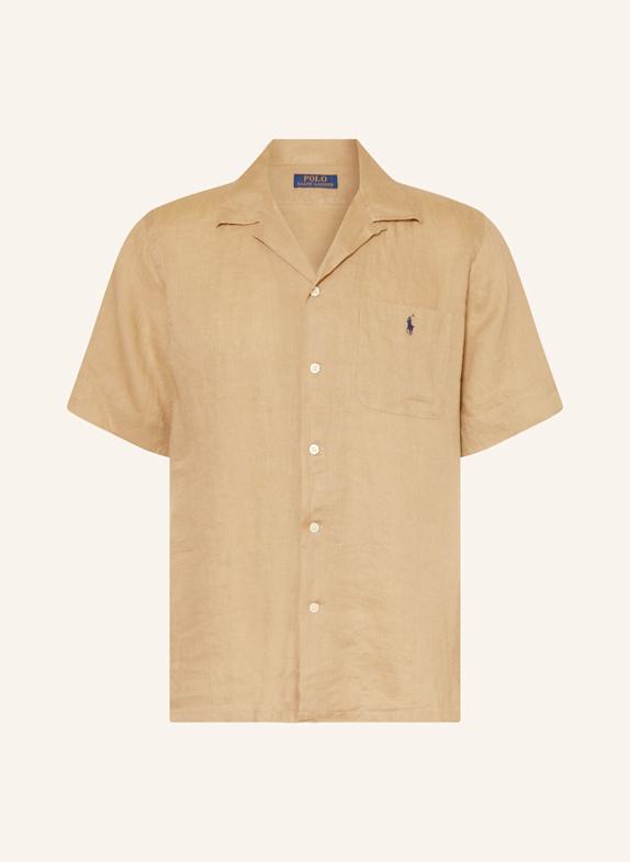 POLO RALPH LAUREN Resorthemd Classic Fit aus Leinen BEIGE