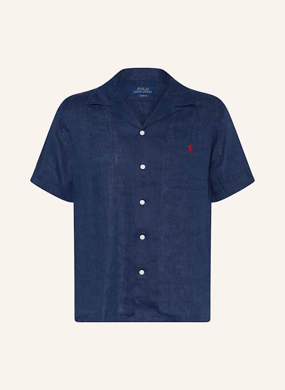 POLO RALPH LAUREN Resorthemd Classic Fit aus Leinen DUNKELBLAU