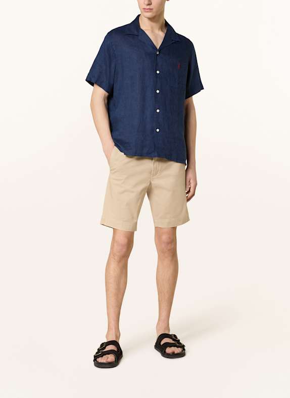 POLO RALPH LAUREN Resorthemd Classic Fit aus Leinen DUNKELBLAU