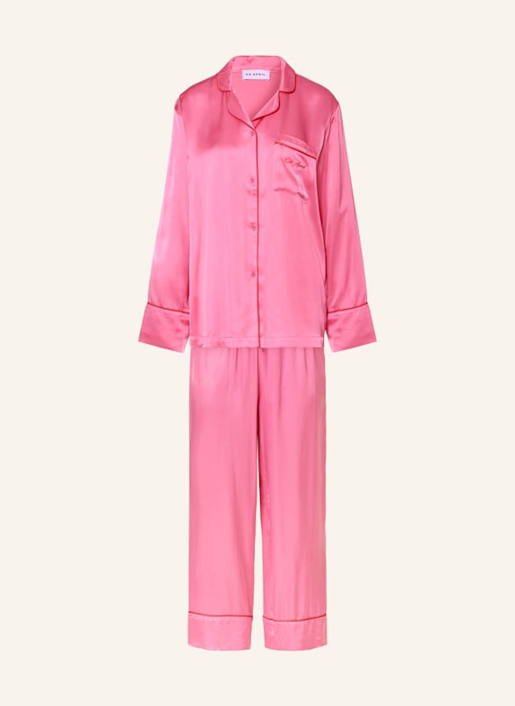OH APRIL Schlafanzug FEJA aus Satin PINK