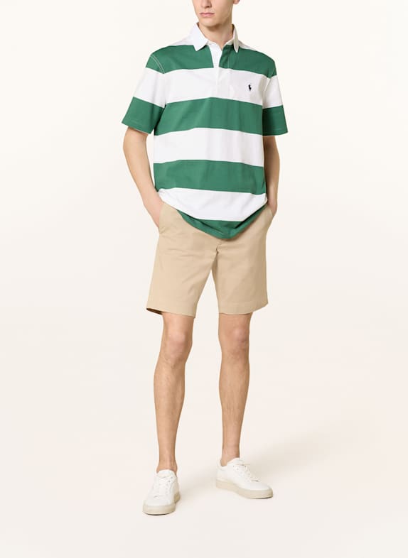 POLO RALPH LAUREN Gebreid poloshirt Classic Fit WIT / GROEN