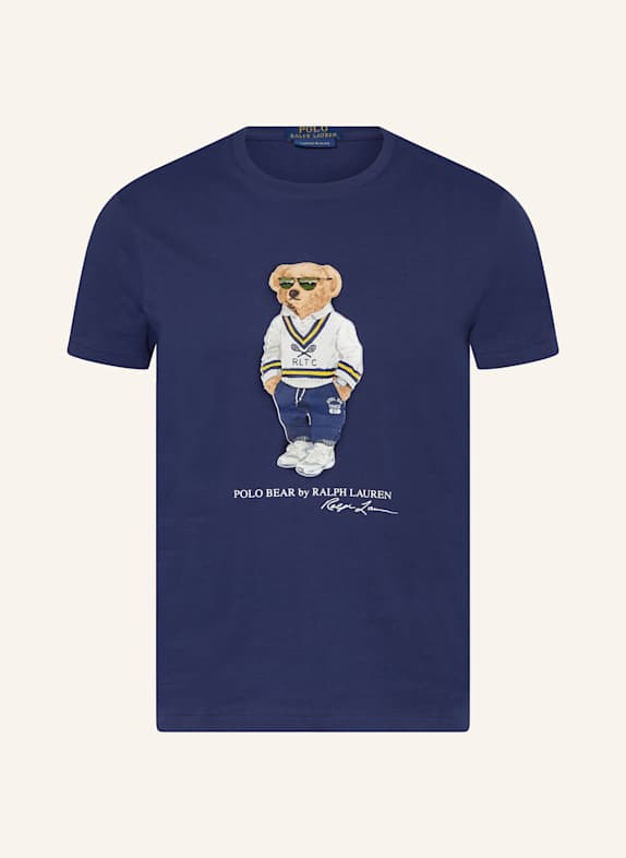 POLO RALPH LAUREN T-Shirt DUNKELBLAU/ WEISS/ HELLBRAUN