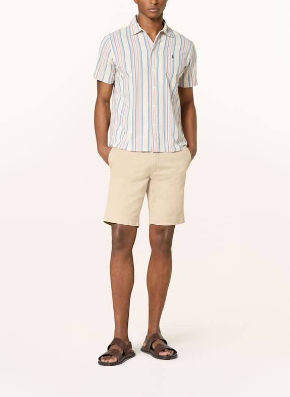 POLO RALPH LAUREN Hemd Classic Fit CREME / HELLBLAU / HELLROT