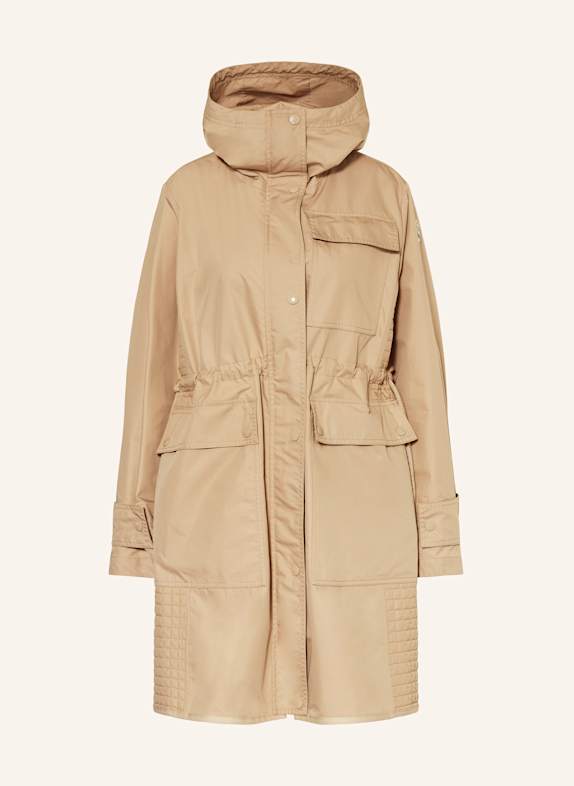 MONCLER Puchowa parka 2 w 1 MEUDON BEŻOWY