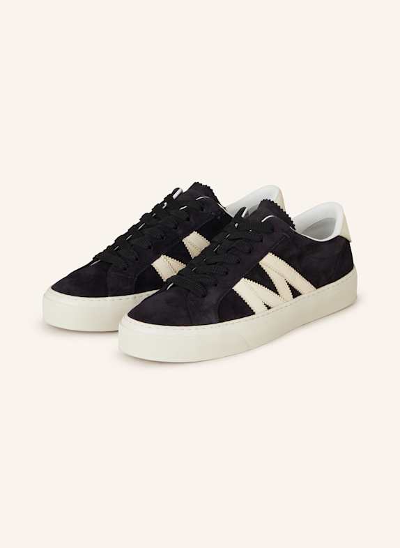 MONCLER Sneaker MONACO DUNKELBLAU/ CREME