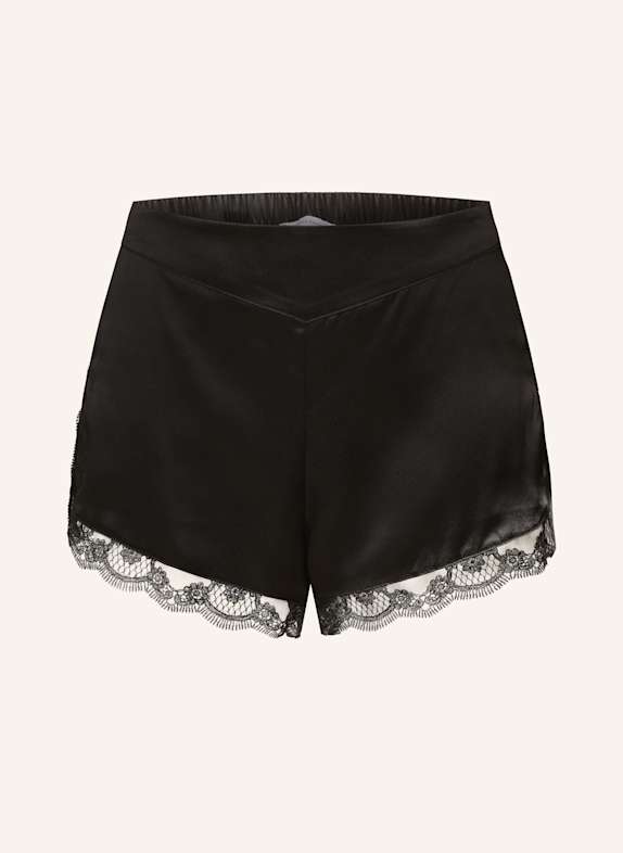 SIMONE PÉRÈLE Schlafshorts LOVE ME aus Seide SCHWARZ