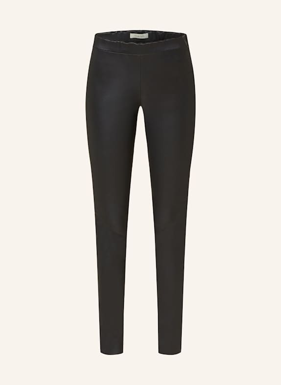 lilienfels Leather trousers BLACK