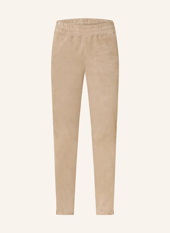 lilienfels Leather trousers BEIGE