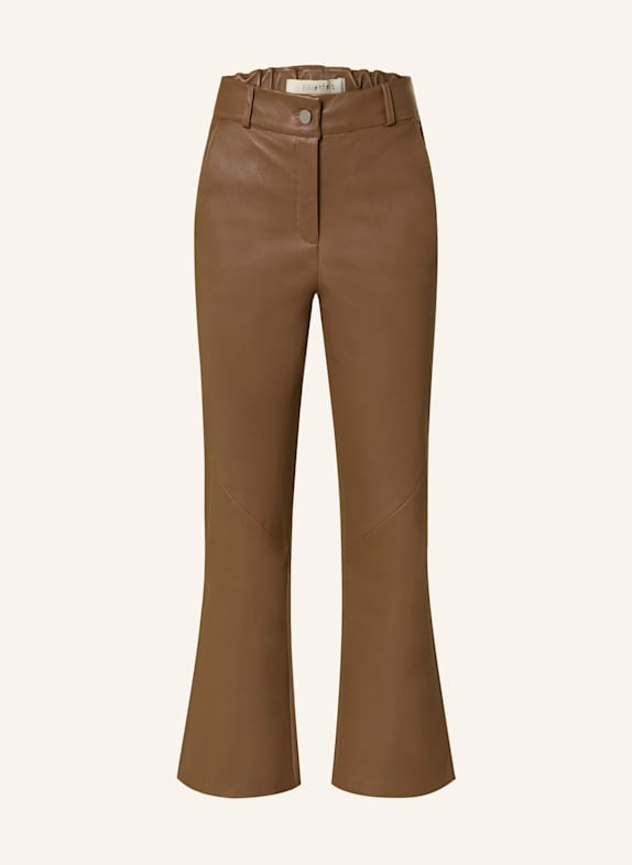 lilienfels Leather trousers BROWN