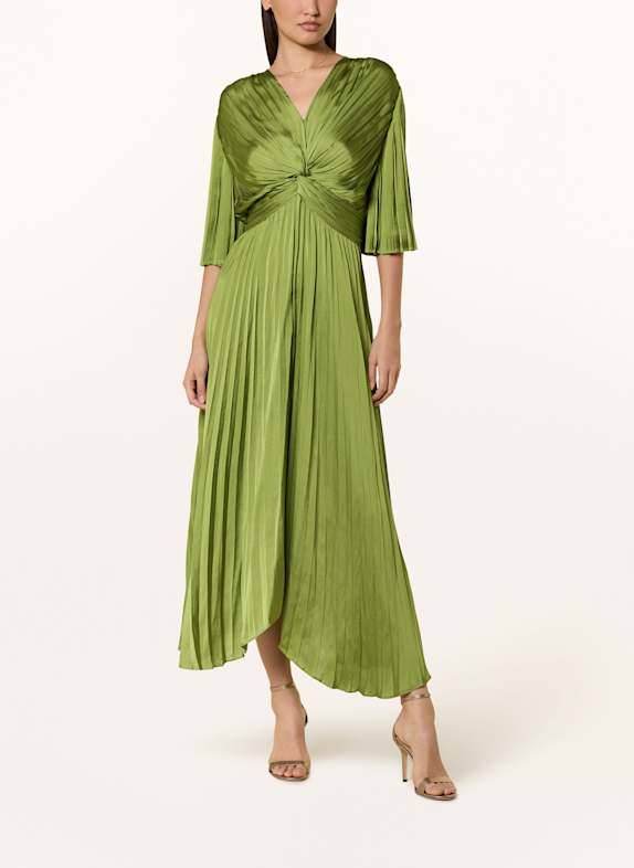 Joseph Ribkoff Plisseekleid aus Satin HELLGRÜN