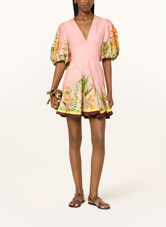 ALÉMAIS Kleid PAPAYA ROSA/ GRÜN/ ORANGE