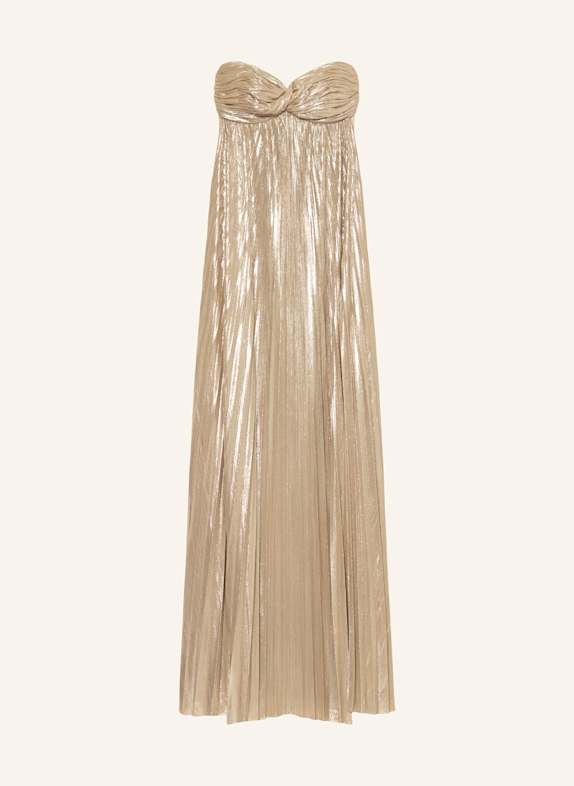 RETROFÊTE Plisseekleid ZOA BEIGE