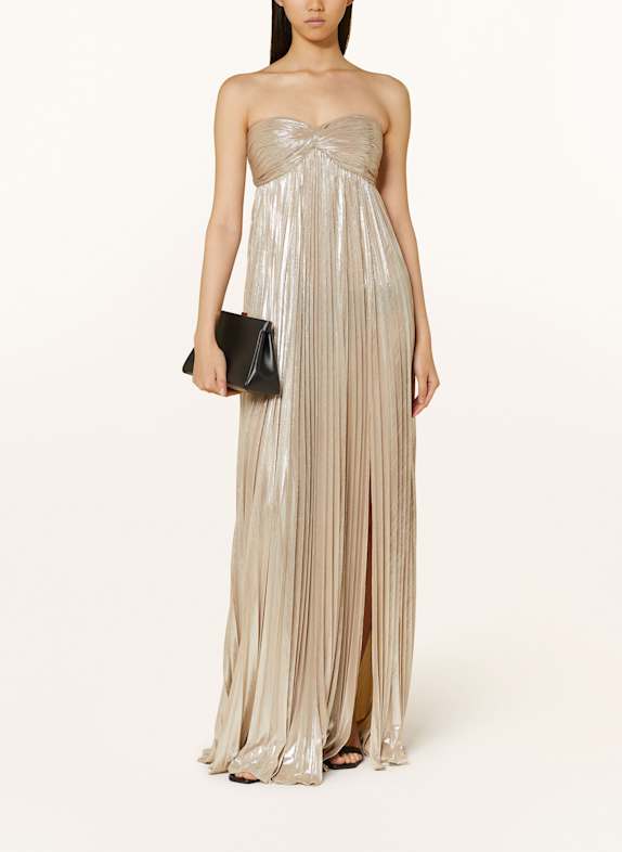 RETROFÊTE Pleated dress ZOA BEIGE